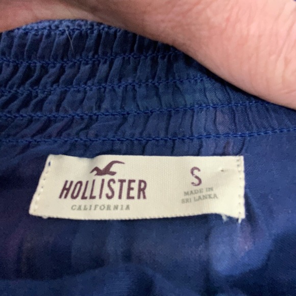 Hollister Plaid Multi Color Lined Skirt Pull on 2 Front Pockets Size Small Linen - Picture 12 of 13